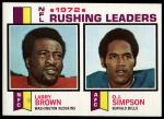 #1 Rushing Leaders Larry Brown / O.J. Simpson / Larry Brown 