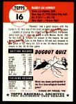 1953 Topps Archives #16 Peanuts Lowrey<br />BT53-AW 16<br /><a class='button AddToCart' data-ajax='true' data-ajax-mode='replace' data-ajax-update='#cart-info' href='/AddToCart?itemId=7095522&quantity=1&type=0'>Add To Cart</a>