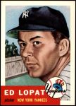 1953 Topps Archives #87 Eddie Lopat<br />BT53-AW 87<br /><a class='button AddToCart' data-ajax='true' data-ajax-mode='replace' data-ajax-update='#cart-info' href='/AddToCart?itemId=7095590&quantity=1&type=0'>Add To Cart</a>
