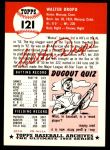 1953 Topps Archives #121 Walt Dropo<br />BT53-AW 121<br /><a class='button AddToCart' data-ajax='true' data-ajax-mode='replace' data-ajax-update='#cart-info' href='/AddToCart?itemId=7095623&quantity=1&type=0'>Add To Cart</a>