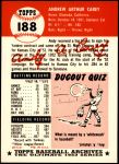 1953 Topps Archives #188 Andy Carey<br />BT53-AW 188<br /><a class='button AddToCart' data-ajax='true' data-ajax-mode='replace' data-ajax-update='#cart-info' href='/AddToCart?itemId=7095689&quantity=1&type=0'>Add To Cart</a>