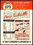 1953 Topps Archives #272 Bill Antonello<br />BT53-AW 272<br /><a class='button AddToCart' data-ajax='true' data-ajax-mode='replace' data-ajax-update='#cart-info' href='/AddToCart?itemId=7095766&quantity=1&type=0'>Add To Cart</a>