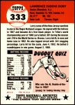 1953 Topps Archives #333 Larry Doby<br />BT53-AW 333<br /><a class='button AddToCart' data-ajax='true' data-ajax-mode='replace' data-ajax-update='#cart-info' href='/AddToCart?itemId=7095826&quantity=1&type=0'>Add To Cart</a>