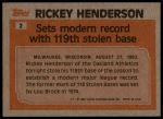 1983 Topps #2  -  Rickey Henderson Record Breaker<br />ST01 06 8780<br /><a class='button AddToCart' data-ajax='true' data-ajax-mode='replace' data-ajax-update='#cart-info' href='/AddToCart?itemId=7098839&quantity=1&type=0'>Add To Cart</a>