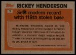 1983 Topps #2  -  Rickey Henderson Record Breaker<br />ST01 06 8790<br /><a class='button AddToCart' data-ajax='true' data-ajax-mode='replace' data-ajax-update='#cart-info' href='/AddToCart?itemId=7098866&quantity=1&type=0'>Add To Cart</a>