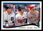 #103 AL Batting Leaders Miguel Cabrera / Joe Mauer / Mike Trout 