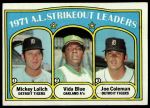 #96 AL Strikeout Leaders Vida Blue / Joe Coleman / Mickey Lolich 