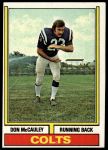 #43 Don McCauley 1973 Stats One Asterisk 