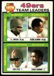 #38 49ers Team Leaders & Checklist O.J. Simpson / Freddie Solomon / Chuck Crist / Cedrick Hardman 