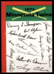 Minnesota Twins Red Team Checklist  