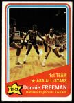 #252 ABA All-Star - 1st Team Donnie Freeman  