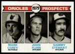 #701 Orioles Prospects Mark Corey / John Flinn / Sammy Stewart 