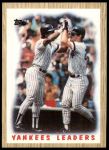 #406 Yankees Leaders Rickey Henderson / Don Mattingly 