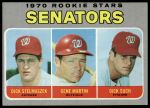 #599 Senators Rookies Gene Martin / Dick Stelmaszek / Dick Such 