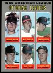 #70 AL Pitching Leaders Dave Boswell / Mike Cuellar / Dennis McLain / Dave McNally / Jim Perry / Mel Stottlemyre 