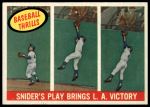 #468 Play Brings L.A. Victory Duke Snider 