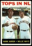 #423 Tops in NL Willie Mays / Hank Aaron 