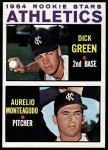 #466 Athletics Rookies Dick Green / Aurelio Monteagudo 
