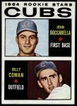 #192 Cubs Rookies Billy Cowan / John Boccabella 