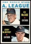 #564 American League Rookies Jerry McNertney / Joe McCabe 
