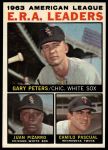 #2 AL ERA Leaders Gary Peters / Juan Pizarro / Camilo Pascual 