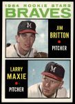 #94 Braves Rookies Larry Maxie / Jim Britton 