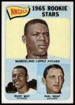 #537 Angels Rookies Mercelino Lopez / Rudy May / Phil Roof 
