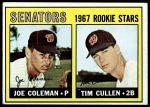 #167 Senators Rookies Joe Coleman / Tim Cullen 
