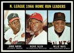 #244 NL HR Leaders Hank Aaron / Willie Mays / Rich Allen 
