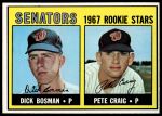 #459 Senators Rookies Dick Bosman / Pete Craig 