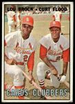 #63 Cards Clubbers Lou Brock / Curt Flood 