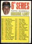 #454 Checklist 6 Juan Marichal No left ear 