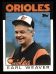 #321 Orioles Team Checklist Earl Weaver 
