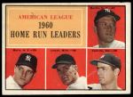 #44 AL HR Leaders Mickey Mantle / Roger Maris / Rocky Colavito / Jim Lemon 