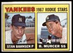 #93 Yankees Rookies Bobby Murcer / Stan Bahnsen 