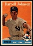 #61 Darrell Johnson White Name 