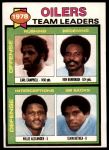 #301 Oilers Team Leaders & Checklist Earl Campbell / Ken Burrough / Willie Alexander / Elvin Bethea 