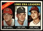 #222 AL ERA Leaders Eddie Fisher / Sam McDowell / Sonny Siebert 
