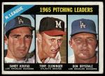 #223 NL Pitching Leaders Sandy Koufax / Don Drysdale / Tony Cloninger 