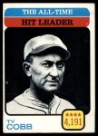 #471 All-Time Hit Leader Ty Cobb 
