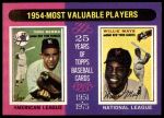 #192 1954 MVPs Yogi Berra / Willie Mays 