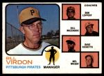 #517 Pirates Leaders Bill Virdon / Don Leppert / Bill Mazeroski / Dave Ricketts / Mel Wright Maz no Right Ear 