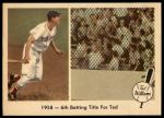 #62 6th Batting Title Ted Williams 