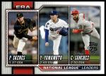 #203 NL ERA Leaders Yoshinobu Yamamoto / Paul Skenes / Cristopher Sanchez 
